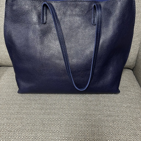 Portland Leather Large August- Cobalt - Picture 2 of 3